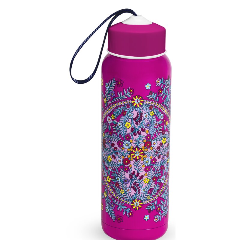 Vera Bradley Kaleidoscope 17 Oz Stainless Steel Water Bottle | Wayfair