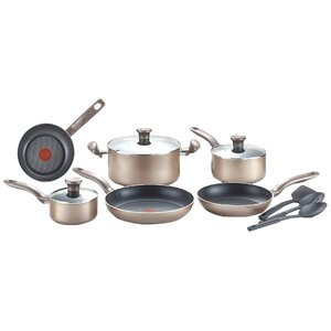 Metallic Bronze 12 Piece Cookware Set