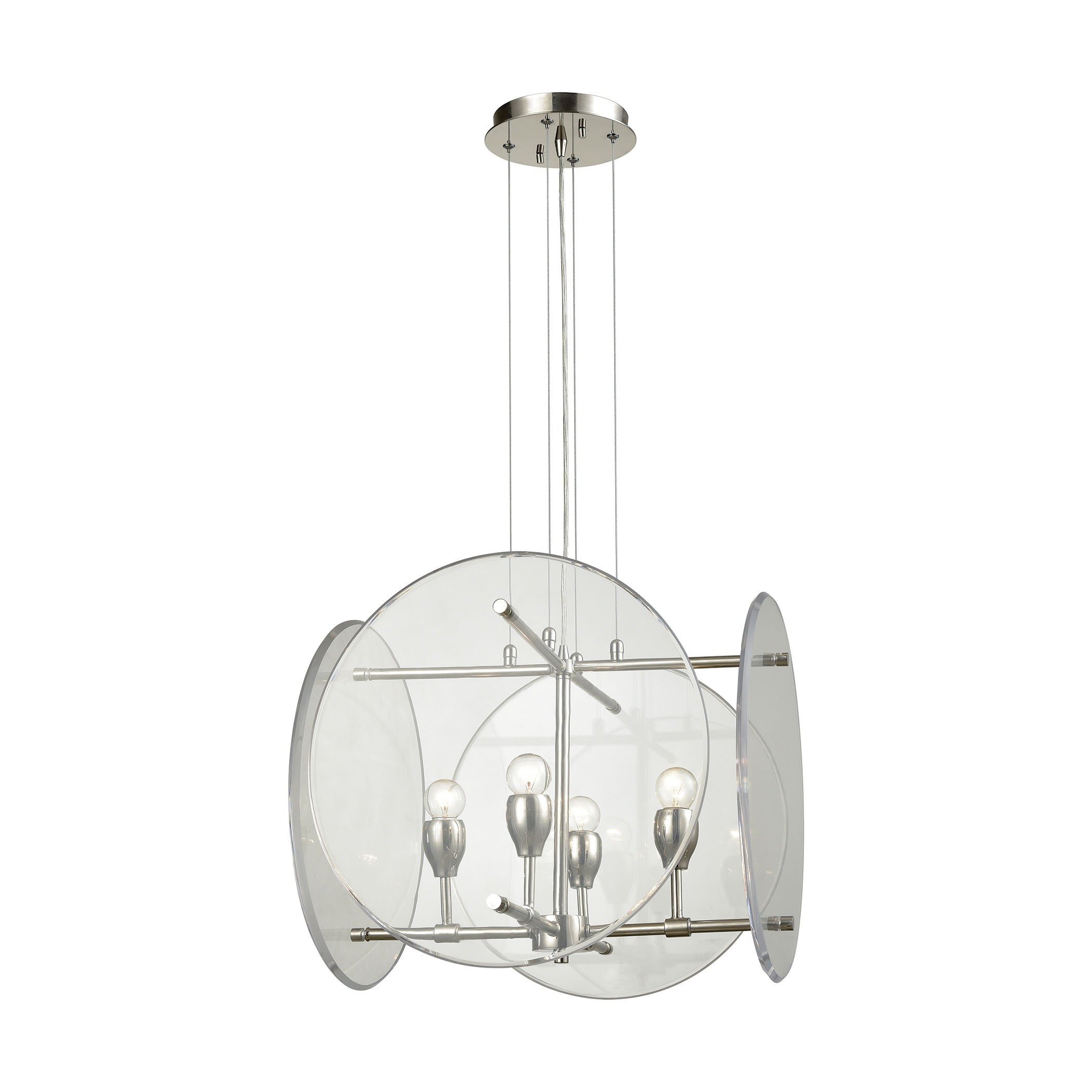 Wade Logan Eastampton 4 Light Unique Statement Geometric Chandelier Wayfair