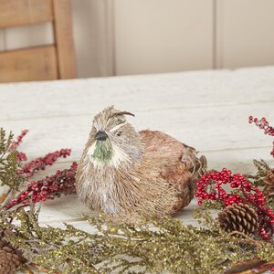 Natural Nesting Quail Decor