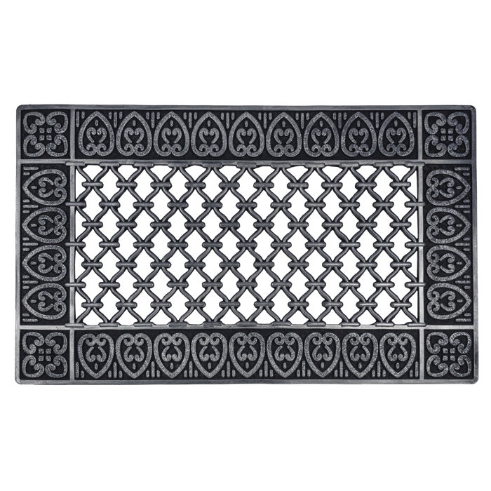 Timeless Moroccan Recycled Rubber 30 In X 18 In Outdoor Door Mat
