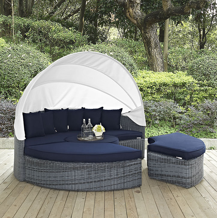 Keiran Patio Daybed with Sunbrella Cushions