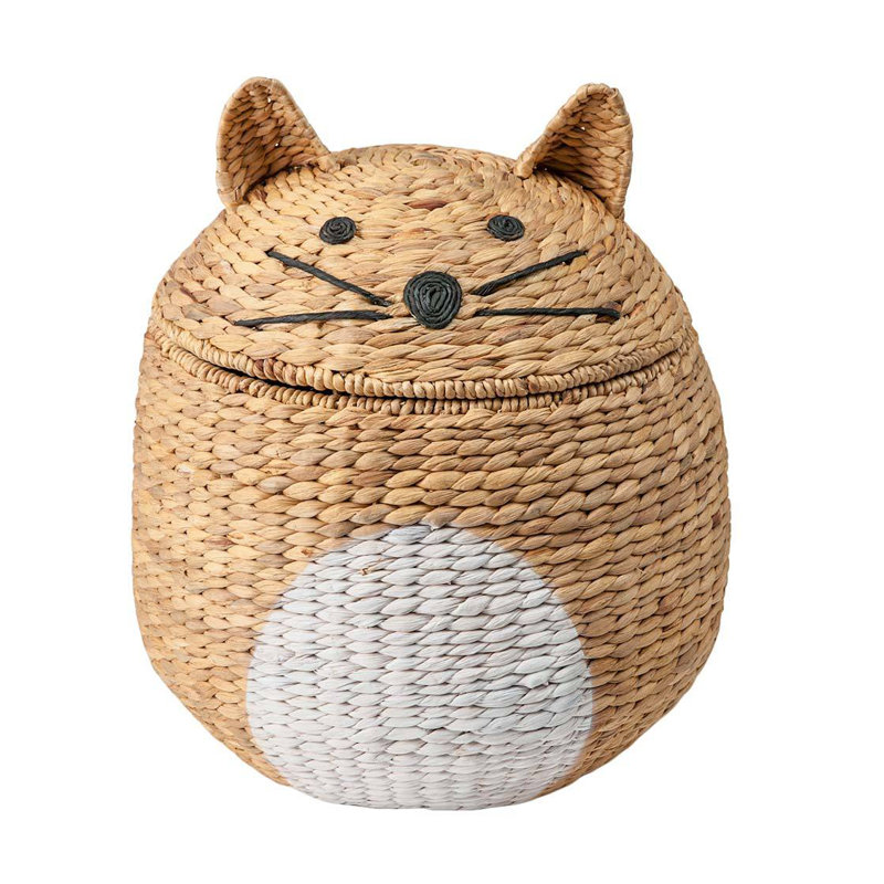 woven cat storage basket