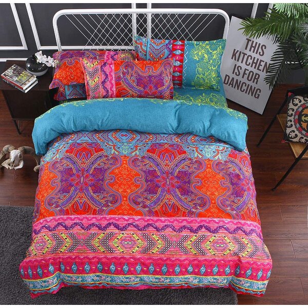 White Color ndian Bohemian Mandala Duvet King Size Decorative Bedding Doona Cover Reversible Cotton Quilt Cover Set With Pillow Cover