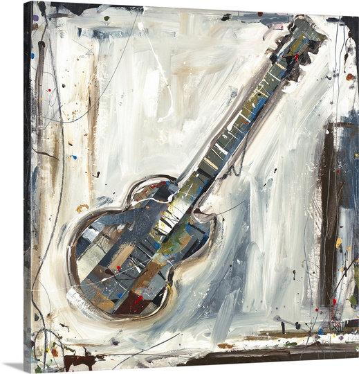 Canvas On Demand Imprint Guitar By Kelsey Hochstatter Painting