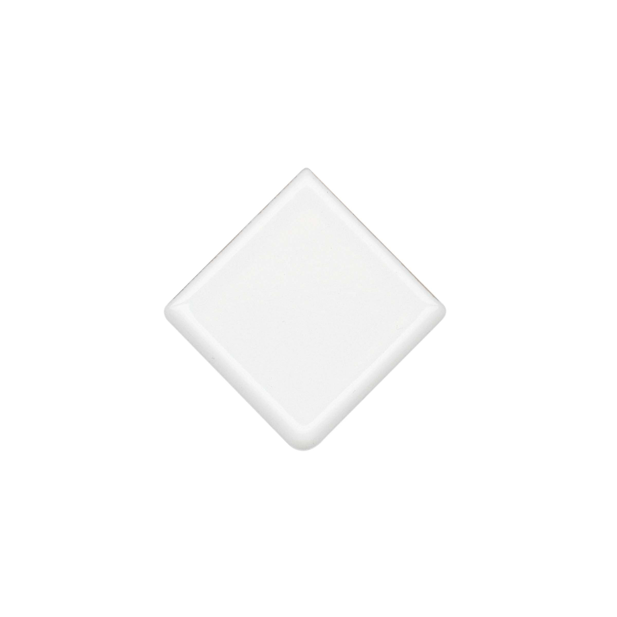 Bedrosians Nantucket 3" x 3" Ceramic Corner Piece Tile Trim in Light