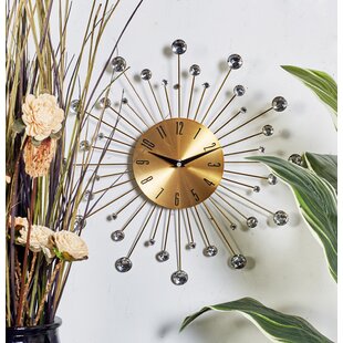 Sunburst Mirror Clock Wayfair