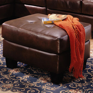 Achilles Leather Storage Ottoman by Zi..