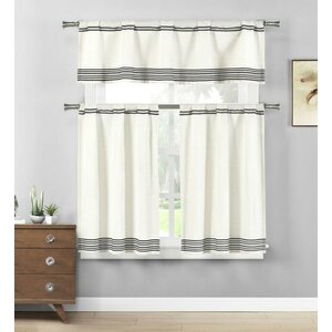 Pippen Kitchen Curtain (Set of 3)