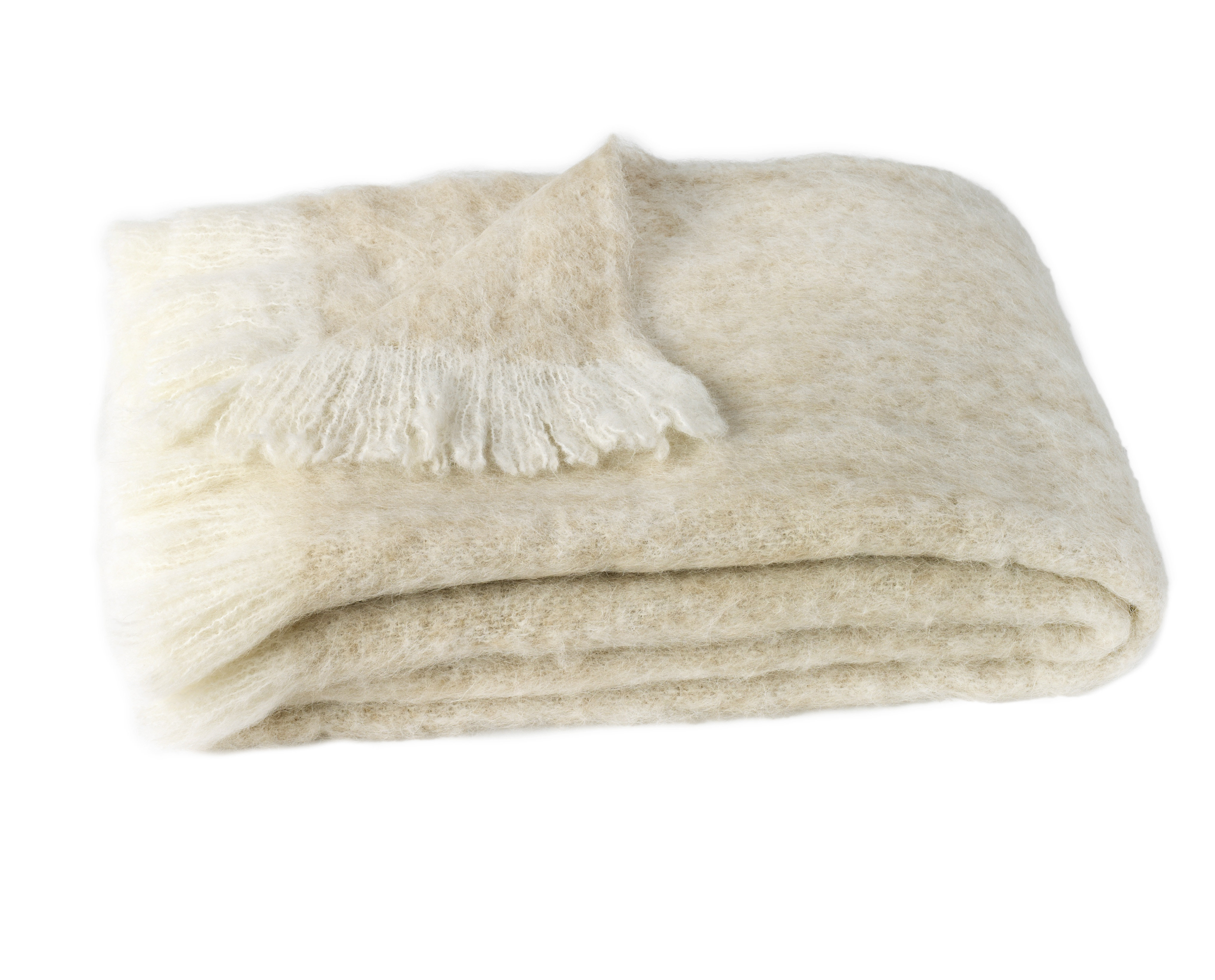 brushed alpaca throw