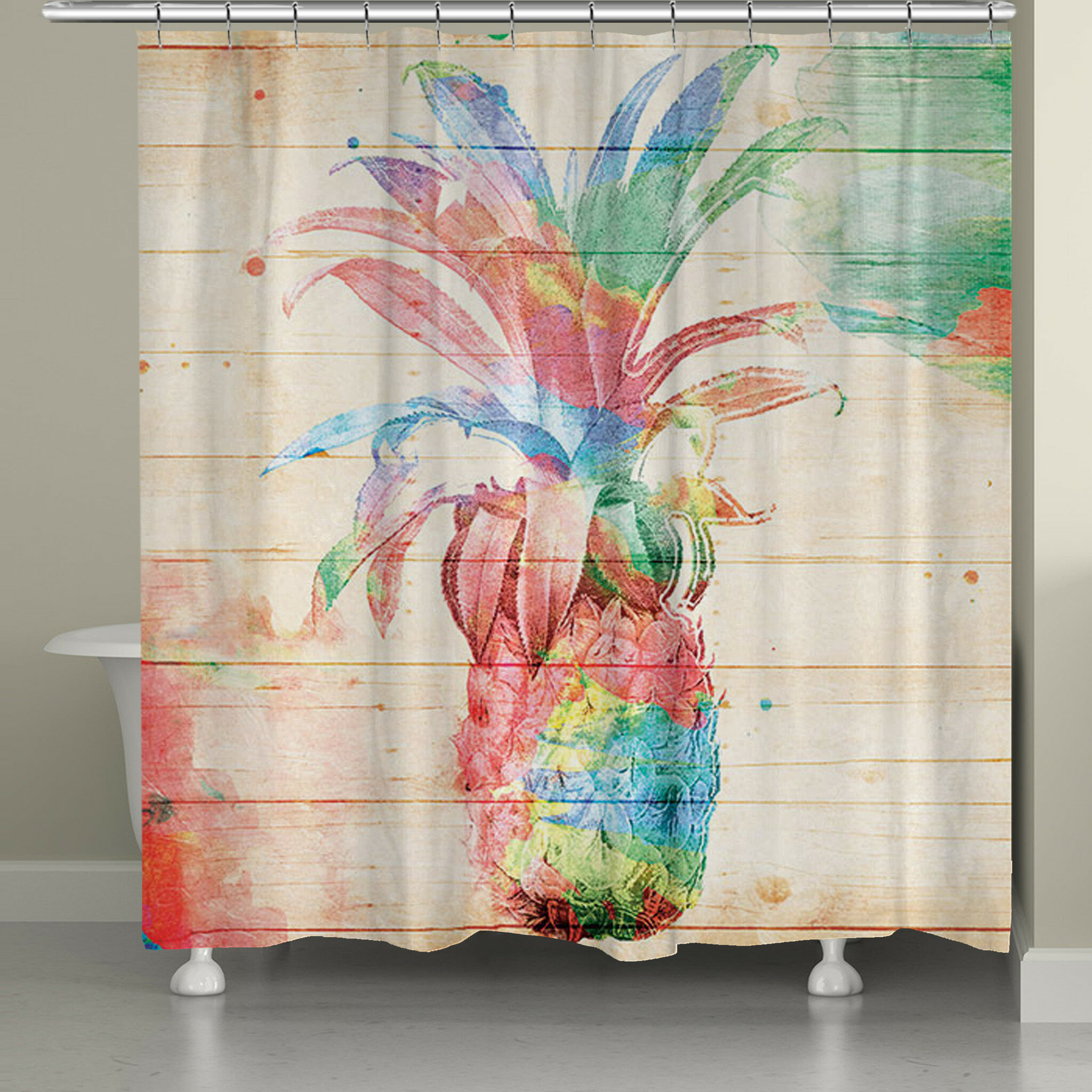 colorful shower curtains