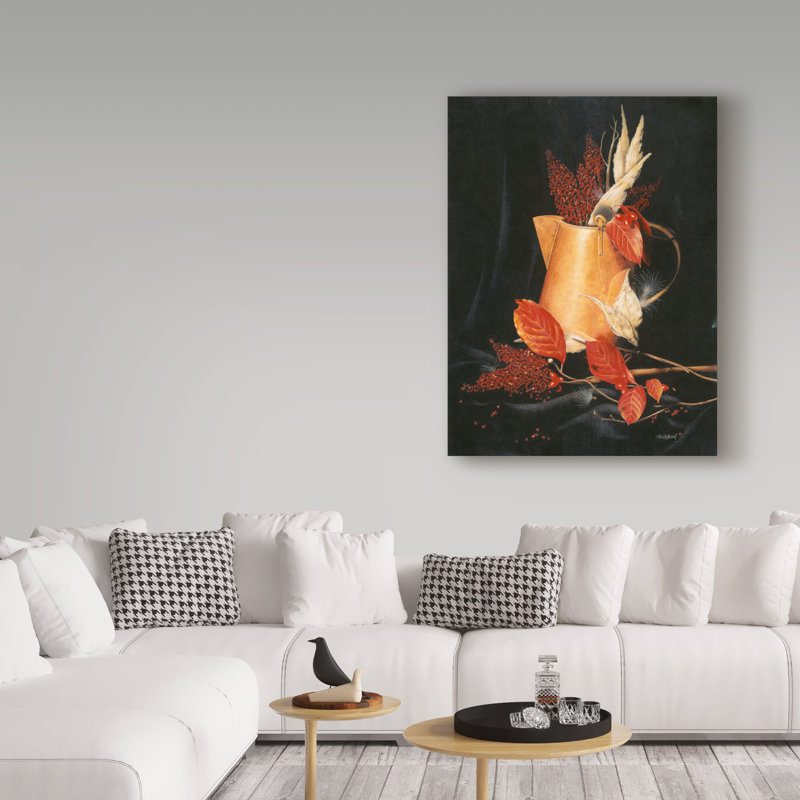 Winston Porter Autumn Kettle Oil Painting Print On Wrapped
