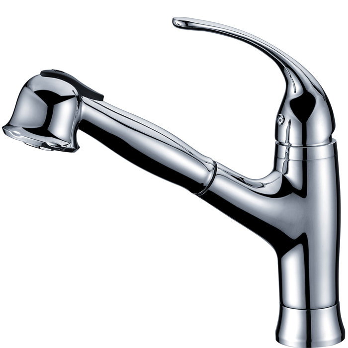 Dawn Usa Single Handle Deck Mount Kitchen Faucet With Pull Out