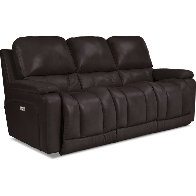 La Z Boy Greyson Leather Reclining Sofa Wayfair