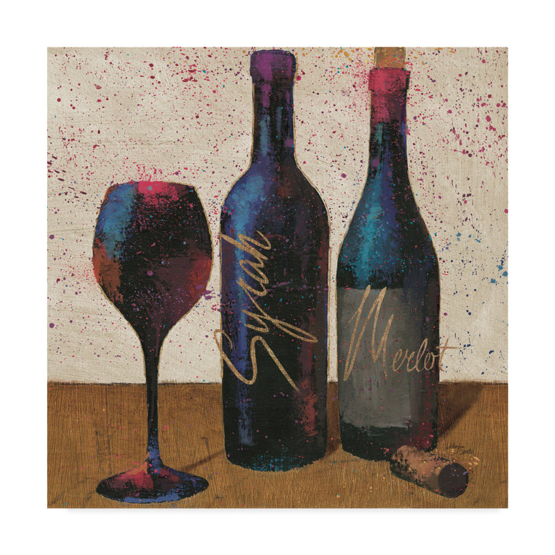 Fleur De Lis Living Wine Splash Light Ii Acrylic Painting Print On Wrapped Canvas Wayfair