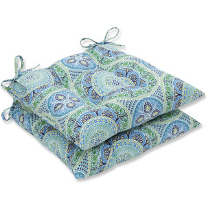 Delancey Jubilee Wrought Iron Dining Chair Cushion (Set of 2)