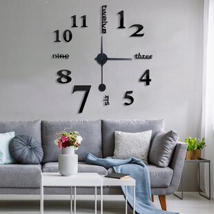 Industrial Pipe Wall Clock Contemporary Home Decor Great Gift 