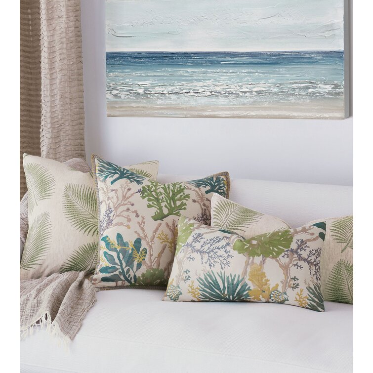 Coral Coral Reef Outdoor  Rectangle  Pillow Cover OR Stuffed Pillow 