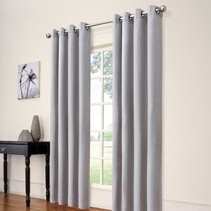 Toland Solid Blackout Thermal Grommet Single Curtain Panel