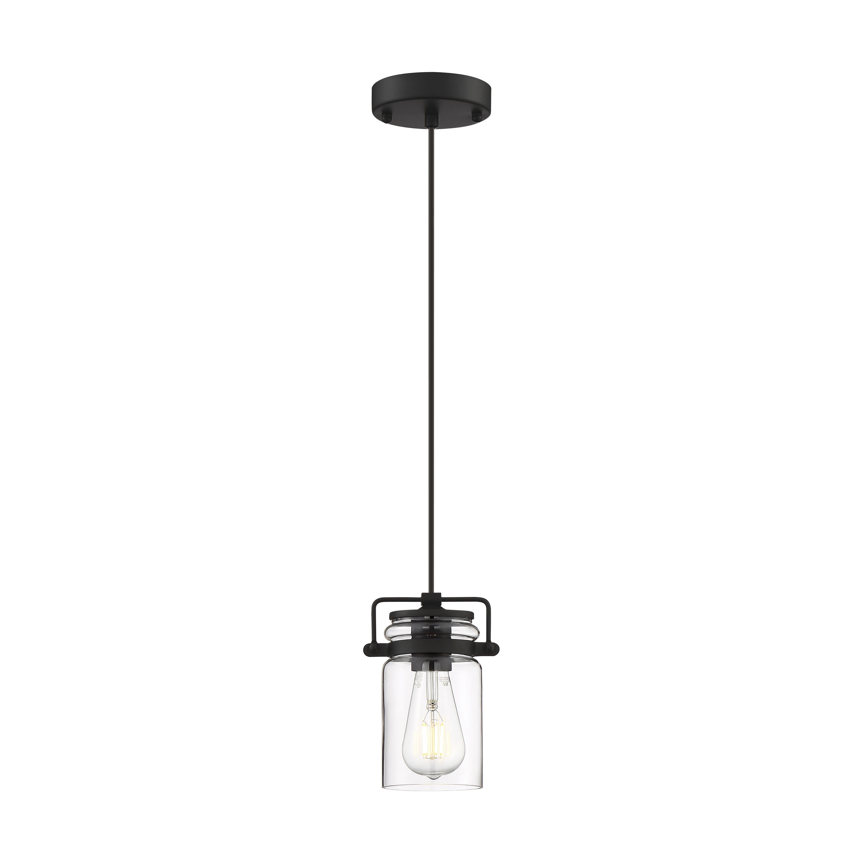 black pendant light