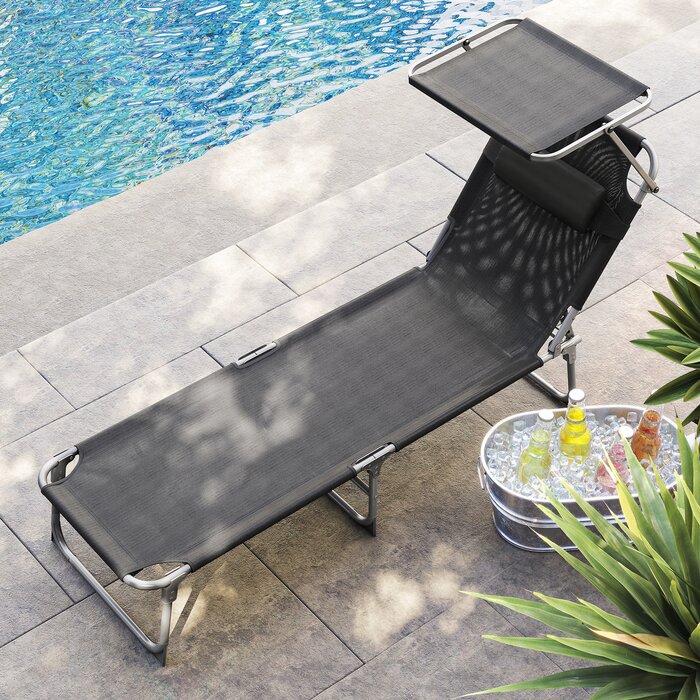 Dakota Fields Salerna 193Cm Long Single Sun Lounger & Reviews | Wayfair ...