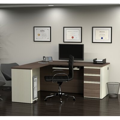 Kenworthy Reversible L Shaped Executive Desk Ebern Designs Color