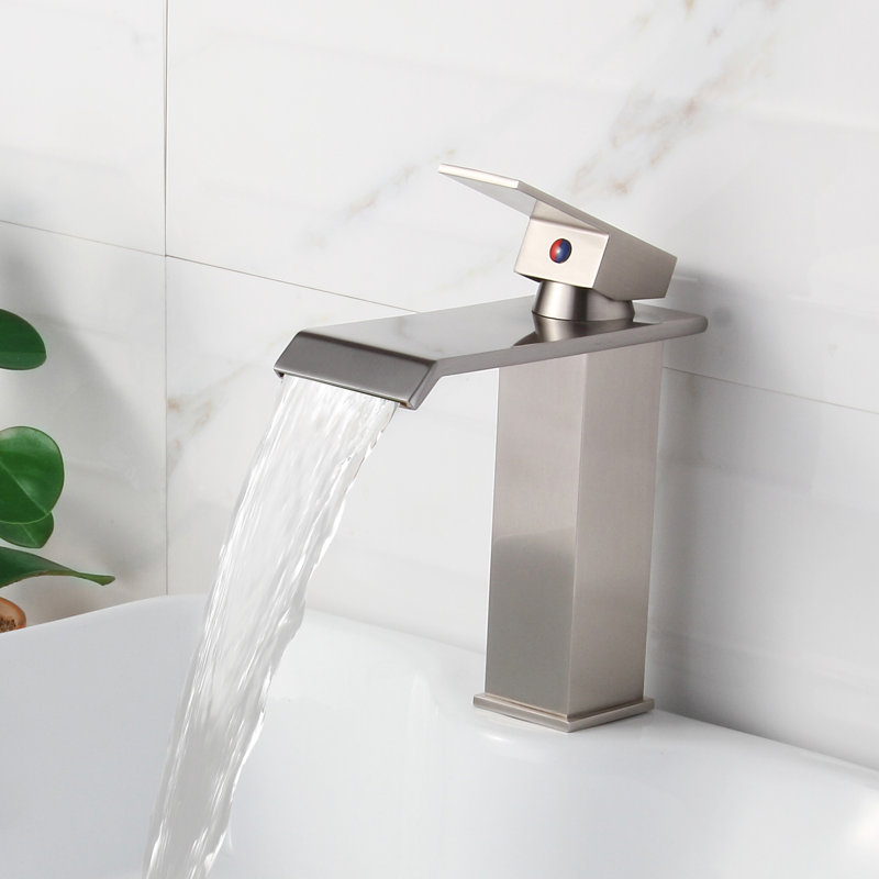 Bathroom Waterfall Faucet elite single handle bathroom waterfall faucet & reviews | wayfair Bathroom Waterfall Faucet elite single handle bathroom waterfall faucet & reviews | wayfair