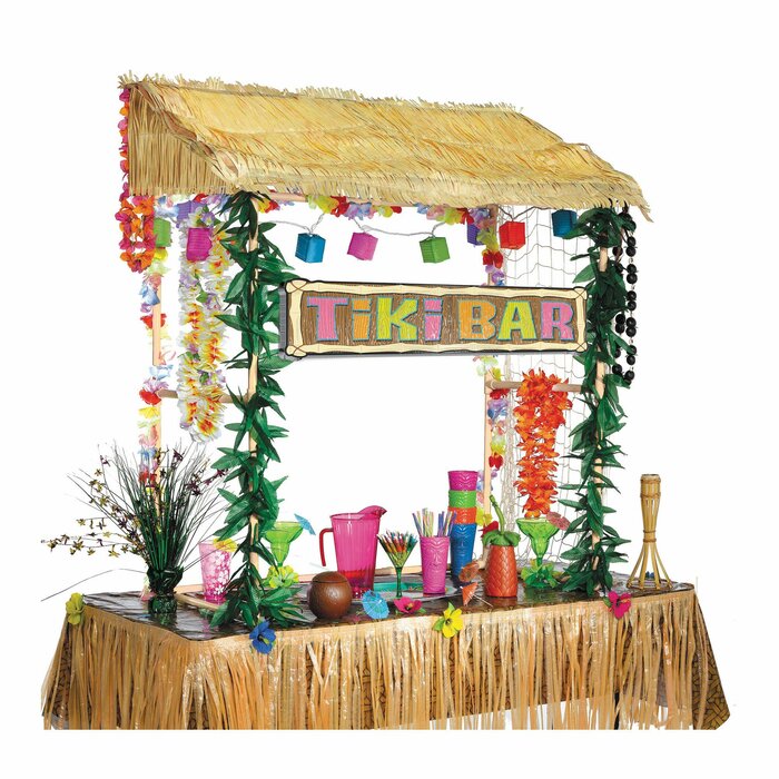 Amscan Summer Luau Tiki Bar Hut Wayfair Ca