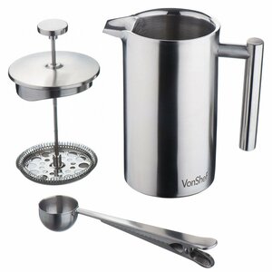 Stainless Steel French Press Cafetiere Coffee Maker