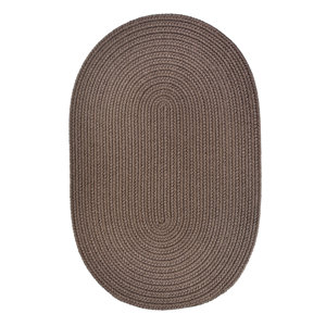 Handmade Dark Taupe Indoor/Outdoor Area Rug