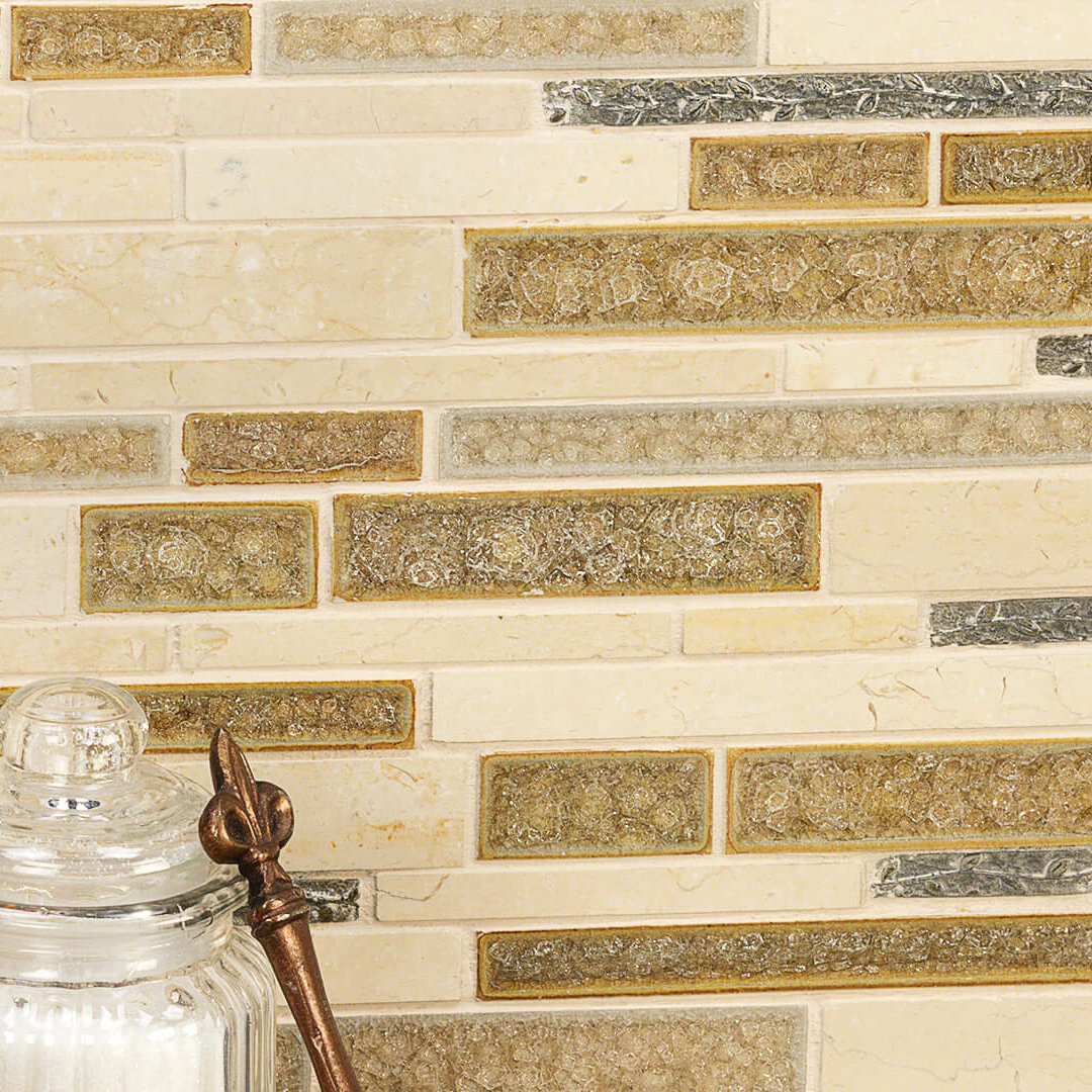 Ivy Hill Tile Olive Engineered Stone Linear Mosaic Tile & Reviews | Wayfair