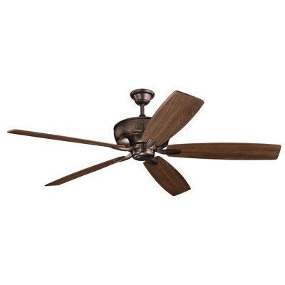Alcott Hill 70 Inch Julius 5 Blade Ceiling Fan Finish Oil Brushed