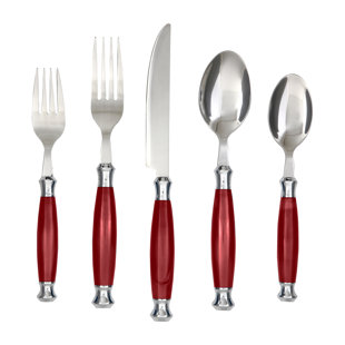 Mirror Polished E-far 8-Piece Stainless Steel Hostess Serving Set Serving Utensils Simple Design Dishwasher Safe