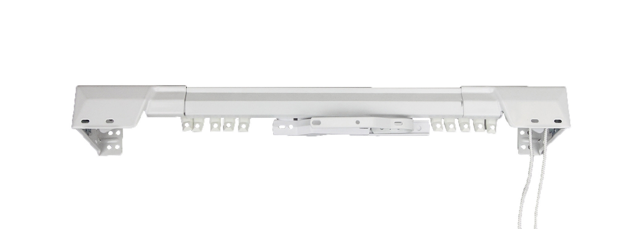 Rod Desyne White Traverse Heavy Duty Single Curtain Rod and Hardware