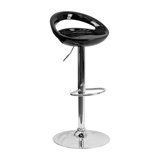 Kinman Plastic Adjustable Height Swivel Bar Stool by Orren Ellis