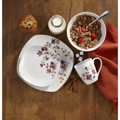 Barbosa Bloom 16 Piece Dinnerware Set, Service for 4