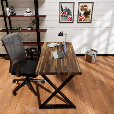 CONSDAN Butcher Block Counter Top, Solid Walnut Hardwood Countertop, Prefinished with Food-Safe Oil