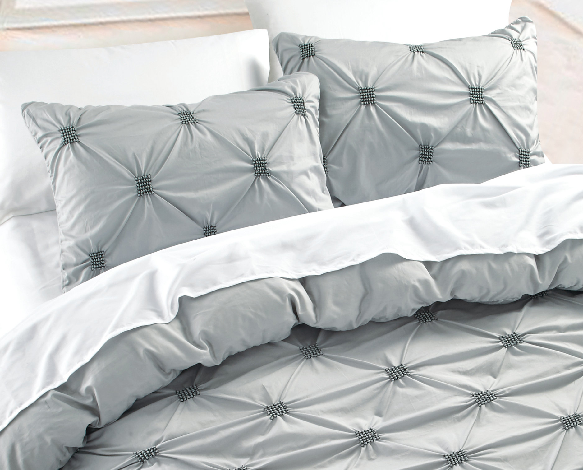 Nmk Textiles Inc Diamond Pintuck 3 Piece Duvet Cover Set Reviews Nmk Textiles Inc Diamond Pintuck 3 Piece Duvet Cover Set Reviews Wayfair