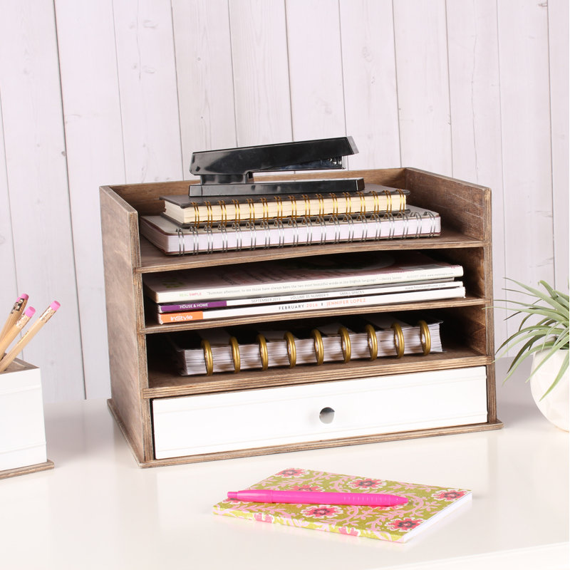 Office Products Filing Products Education Crafts Rustic Metal Desk File Organizer Mail Sorter With 4 Compartments Galvanized Storage For Letter Notebook Pencil Or Other Office Supplies Davids Cl