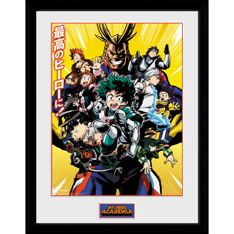 17 Stories My Hero Academia Season 1 - Picture Frame Graphic Art ...