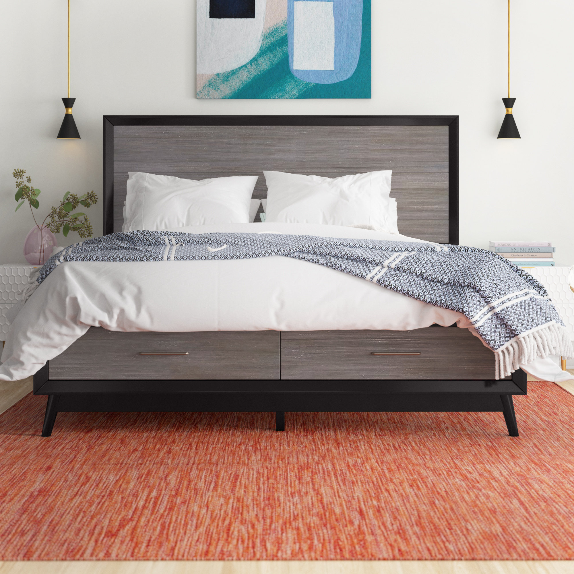 Foundstone Belfast Low Profile Storage Platform Bed Reviews Wayfair