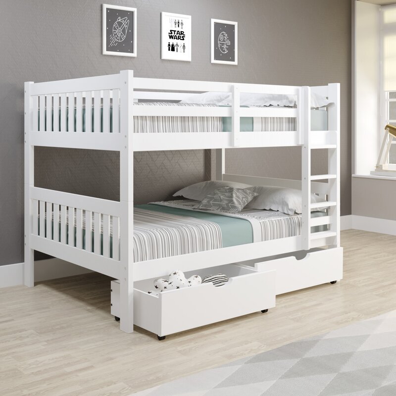 Harriet Bee Noosa Bunk Bed with Drawers & Reviews | Wayfair