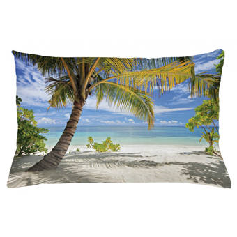 Longshore Tides Wilbur Peace Love Beach Throw Pillow Wayfair