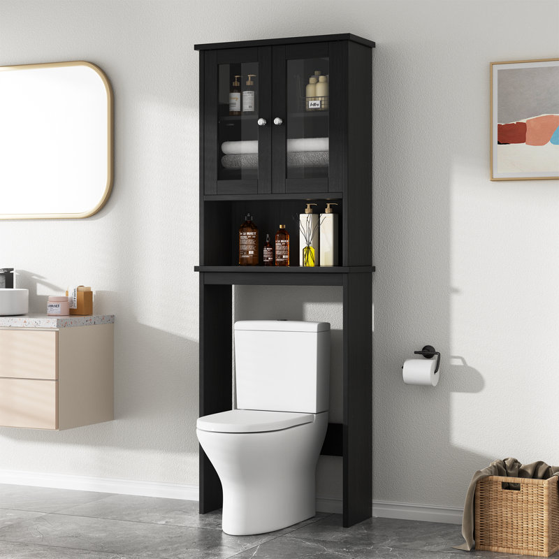 Bellavance Freestanding Over the Toilet Storage Finish: Black