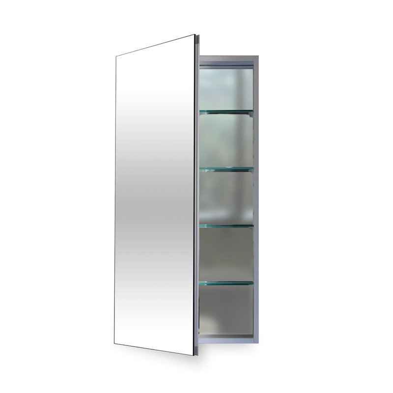 Flawless Surface Mount Or Recessed Frameless 1 Door Medicine