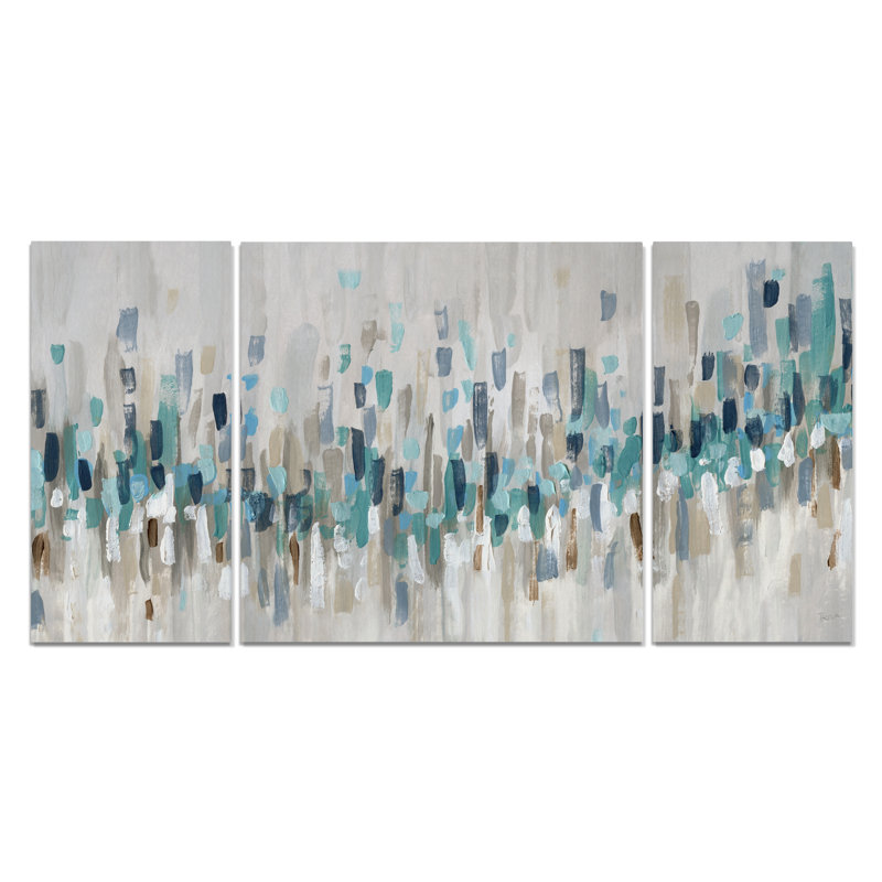 Wexfordhome A Premium Blue Staccato Painting Multi Piece Image