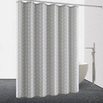 chevron shower curtain set