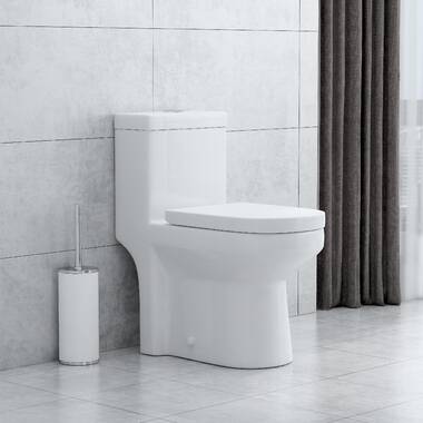 HOROW Small Short 1-Piece Toilet Dual Flush 12 Rough-in Seat Included 