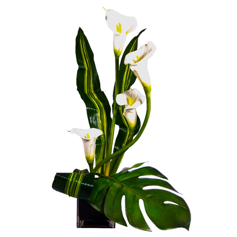 Bloomsbury Market Calla Lilies and Monstera Leaf Floral ...