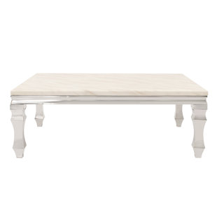 Camryn Stainless Steel Coffee Table by Rosdorf Park Best
